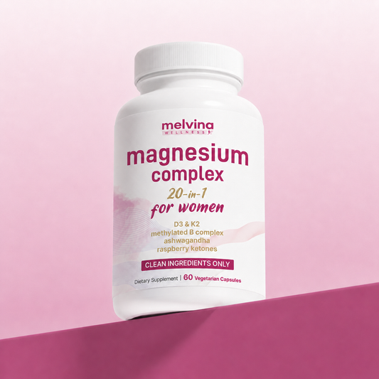 [ÚLTIMA OFERTA] - Melvina Wellness Complejo de Magnesio 20-en-1 para Mujeres - 1 Frasco