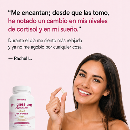 Melvina Wellness Magnesio 20-en-1 para Mujeres