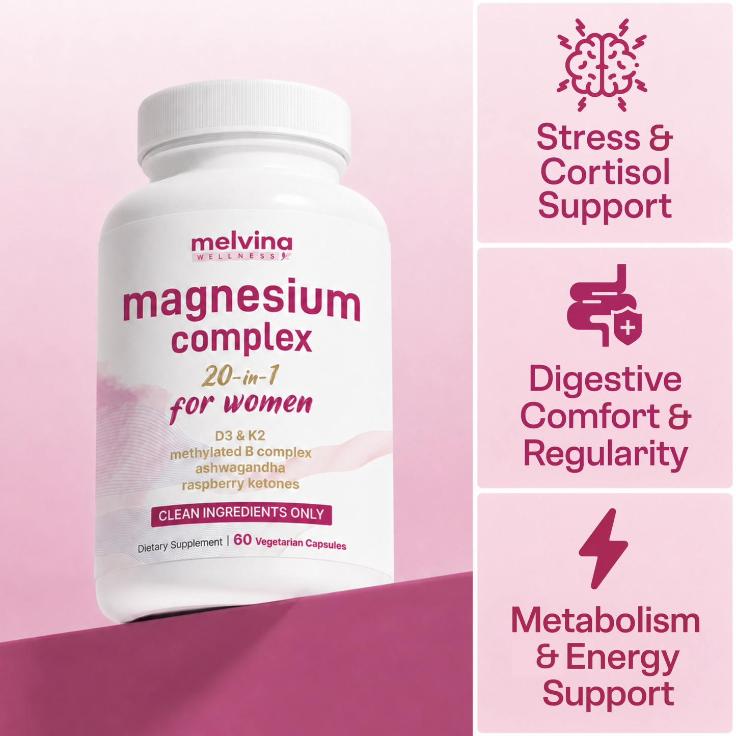 Melvina Wellness 20-in-1 Magnesium For Women